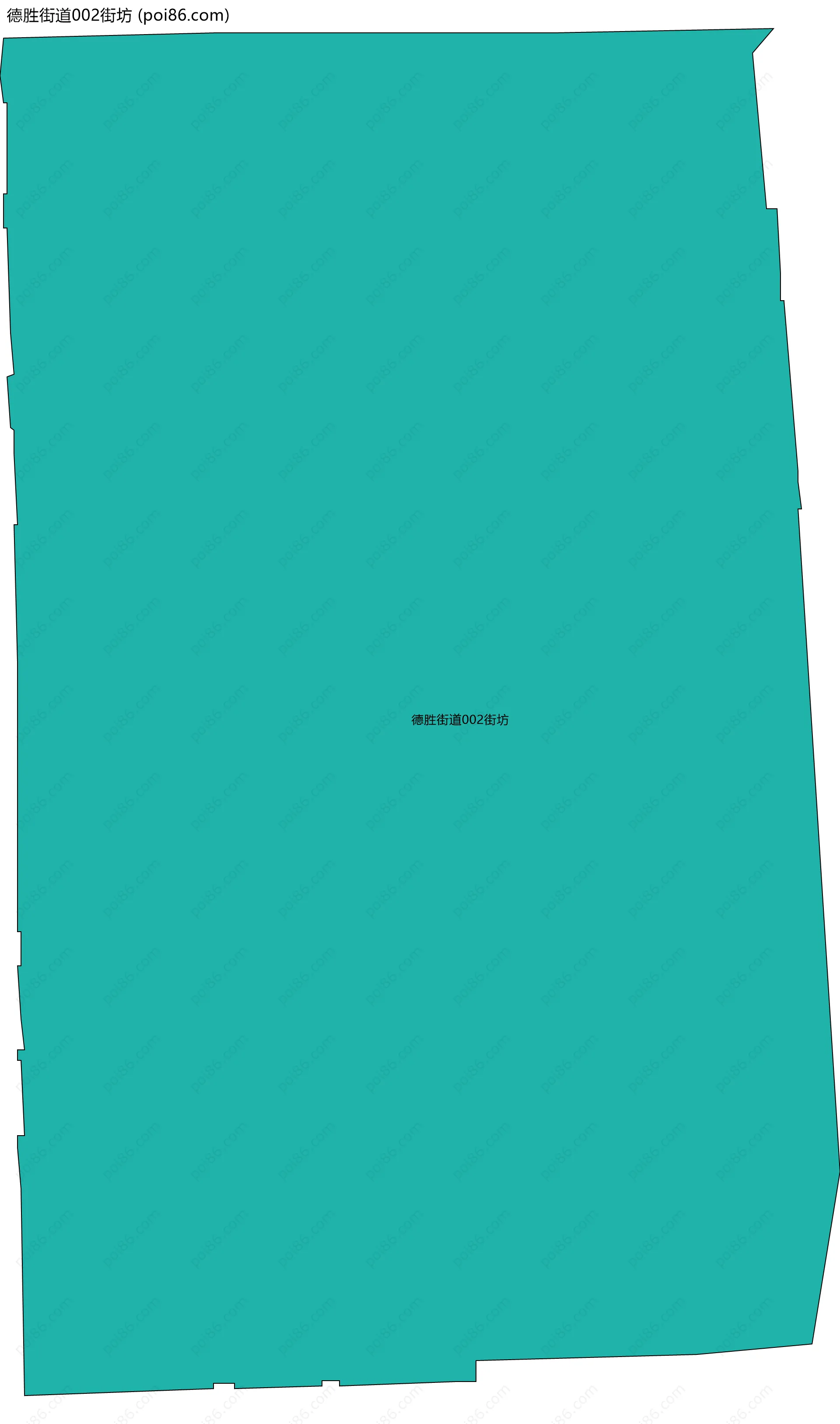 德胜街道002街坊边界地图