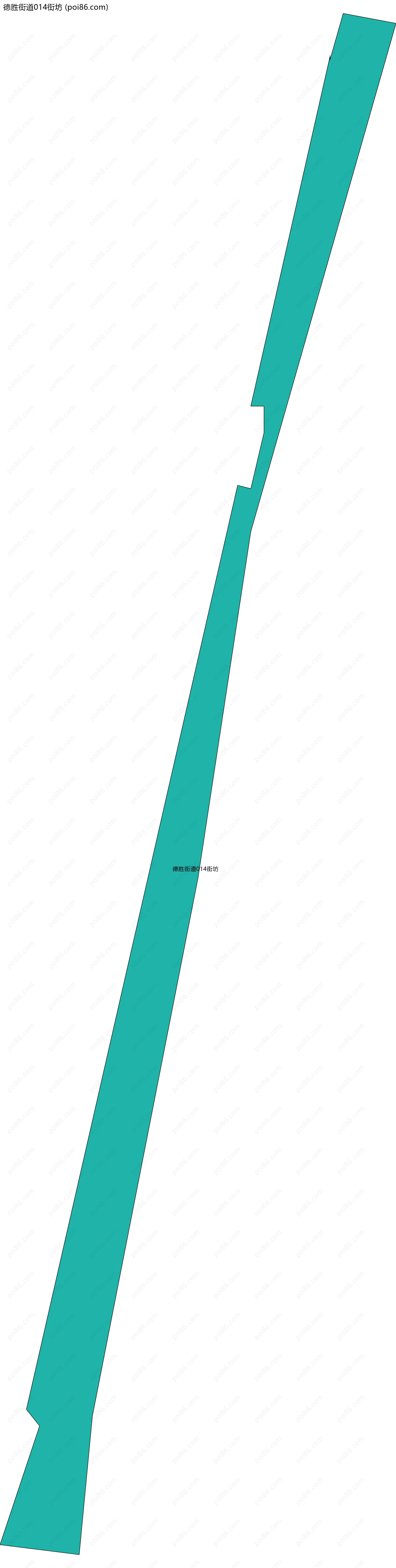 德胜街道014街坊边界地图