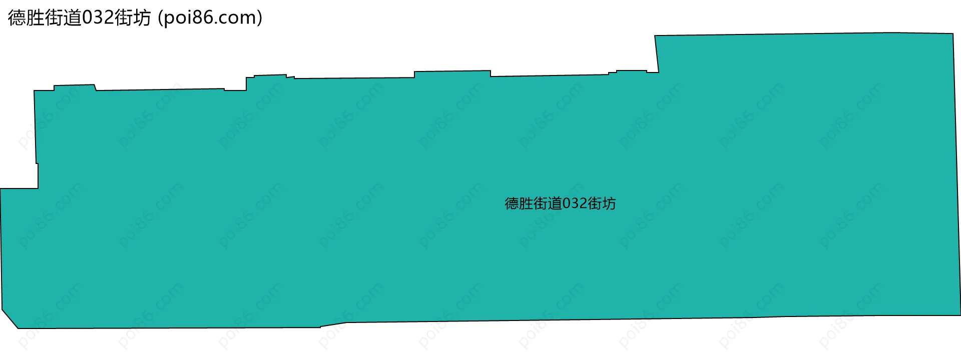 德胜街道032街坊边界地图