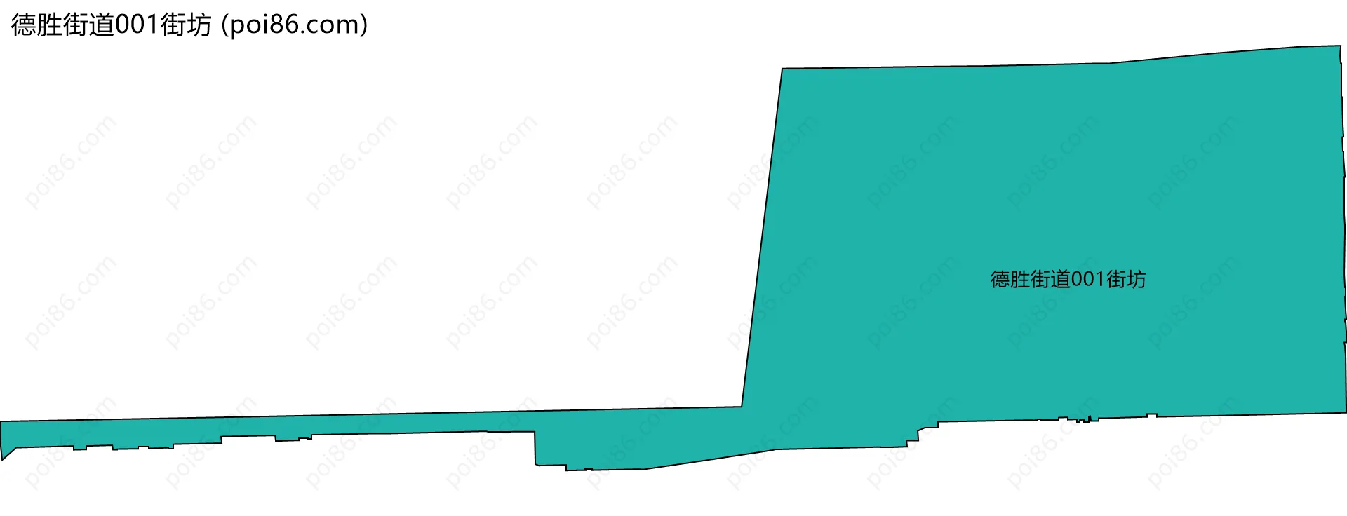 德胜街道001街坊边界地图