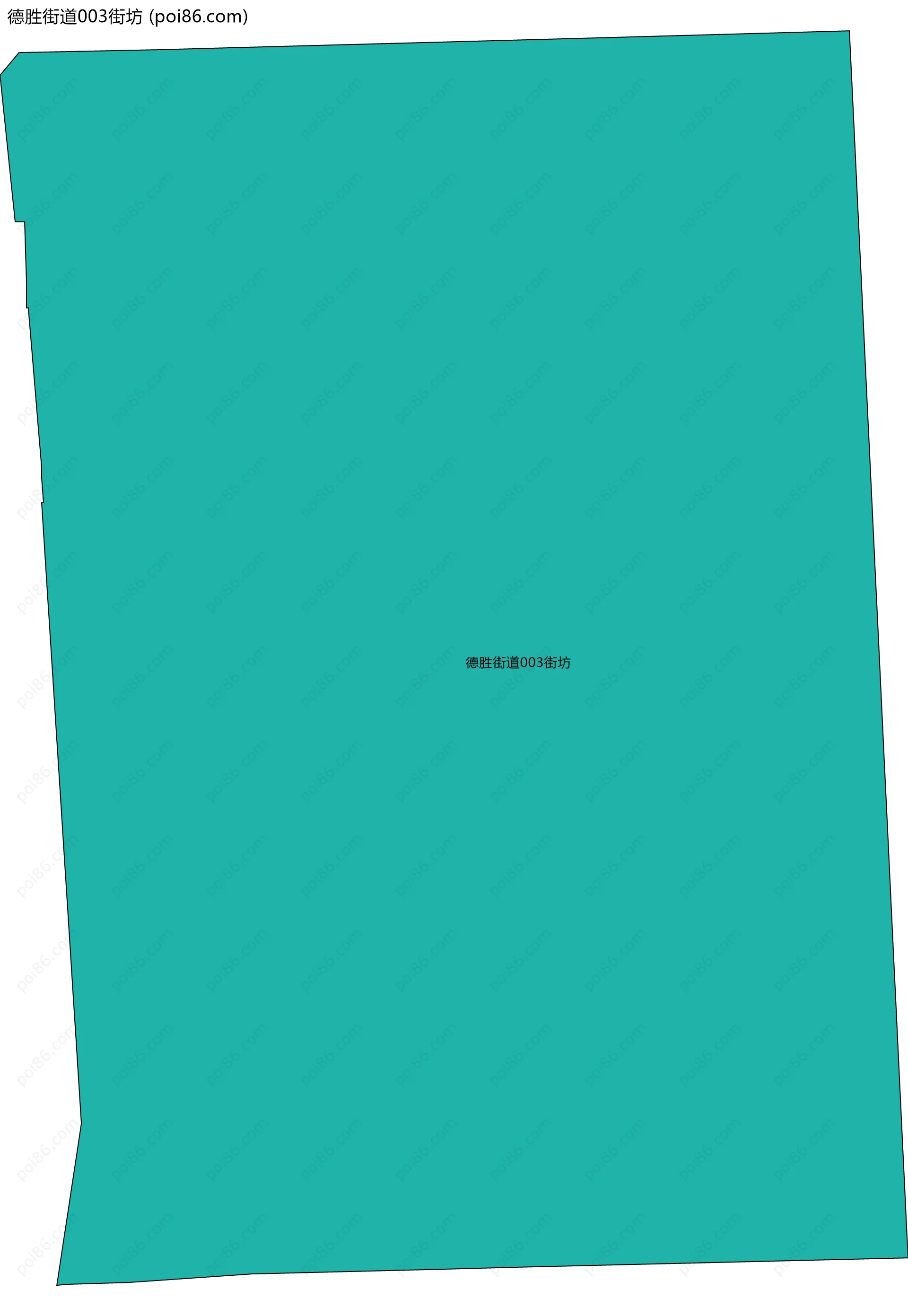 德胜街道003街坊边界地图