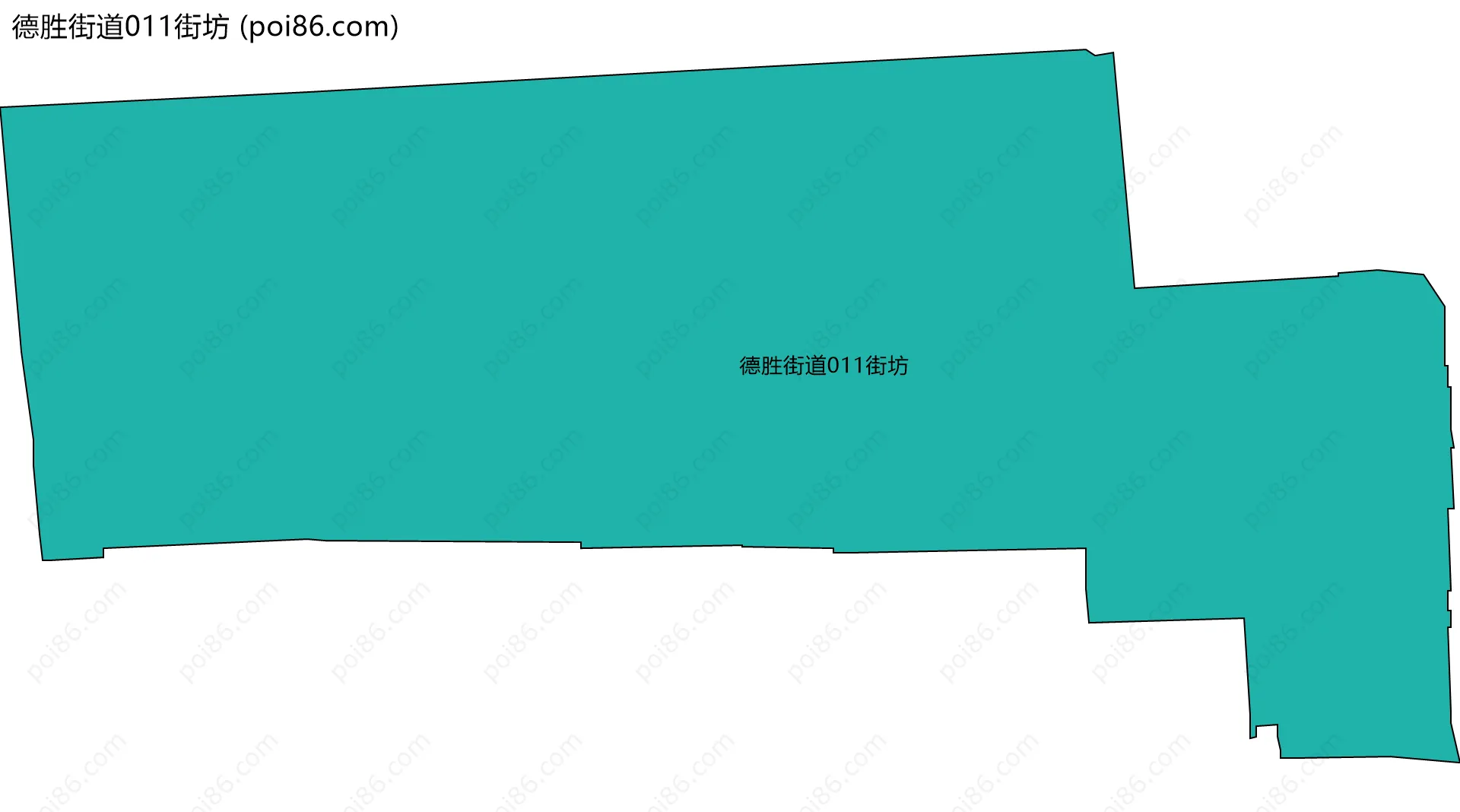 德胜街道011街坊边界地图