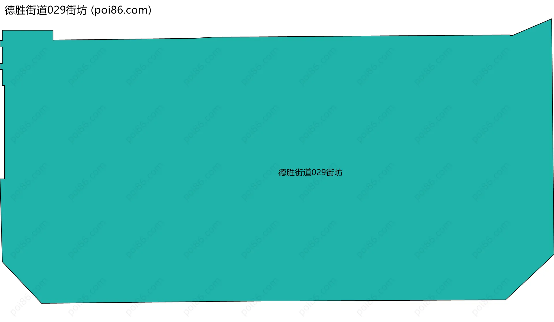 德胜街道029街坊边界地图