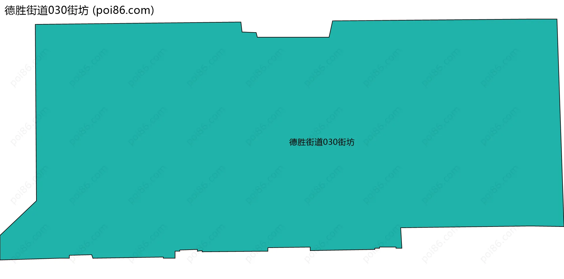 德胜街道030街坊边界地图