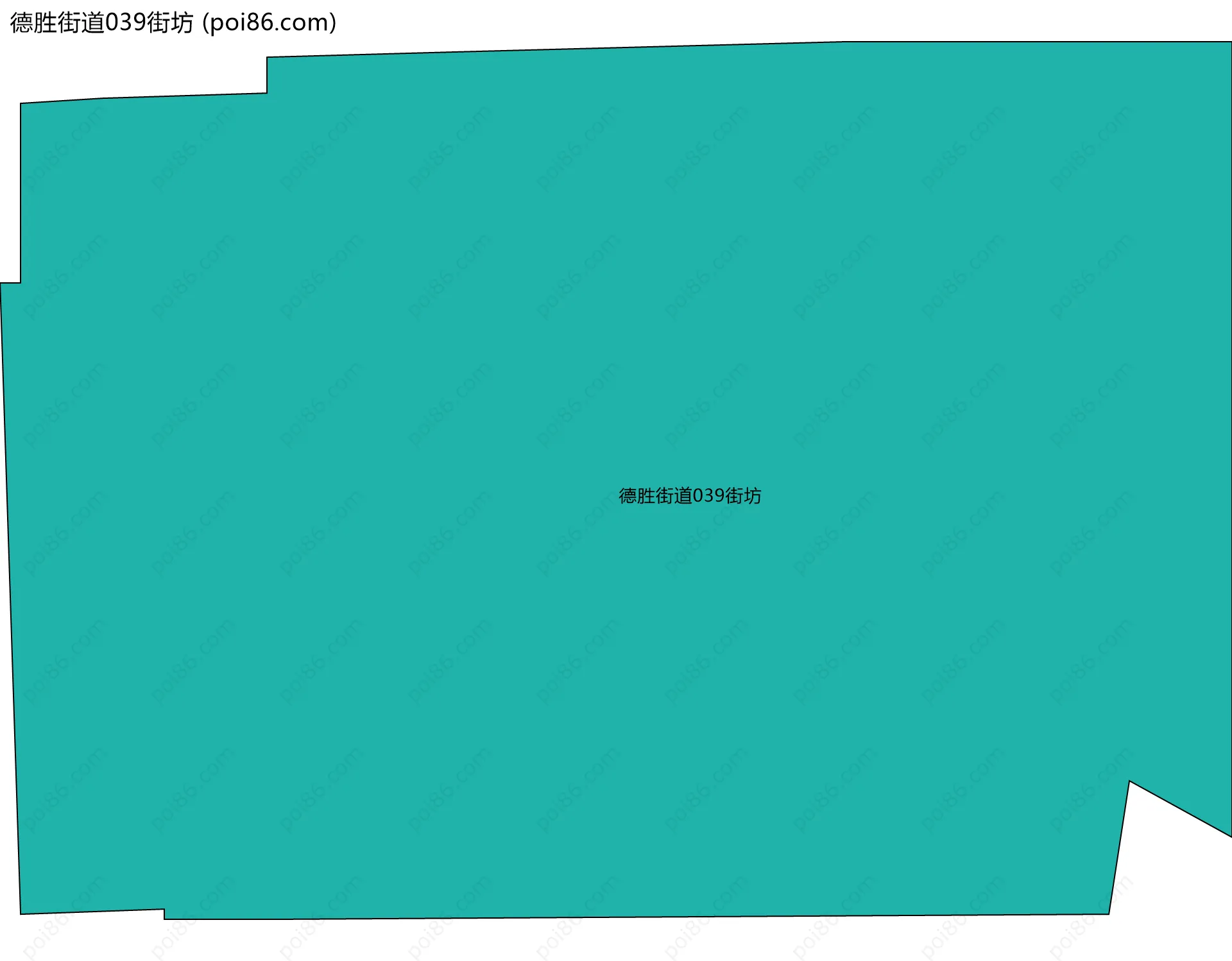 德胜街道039街坊边界地图