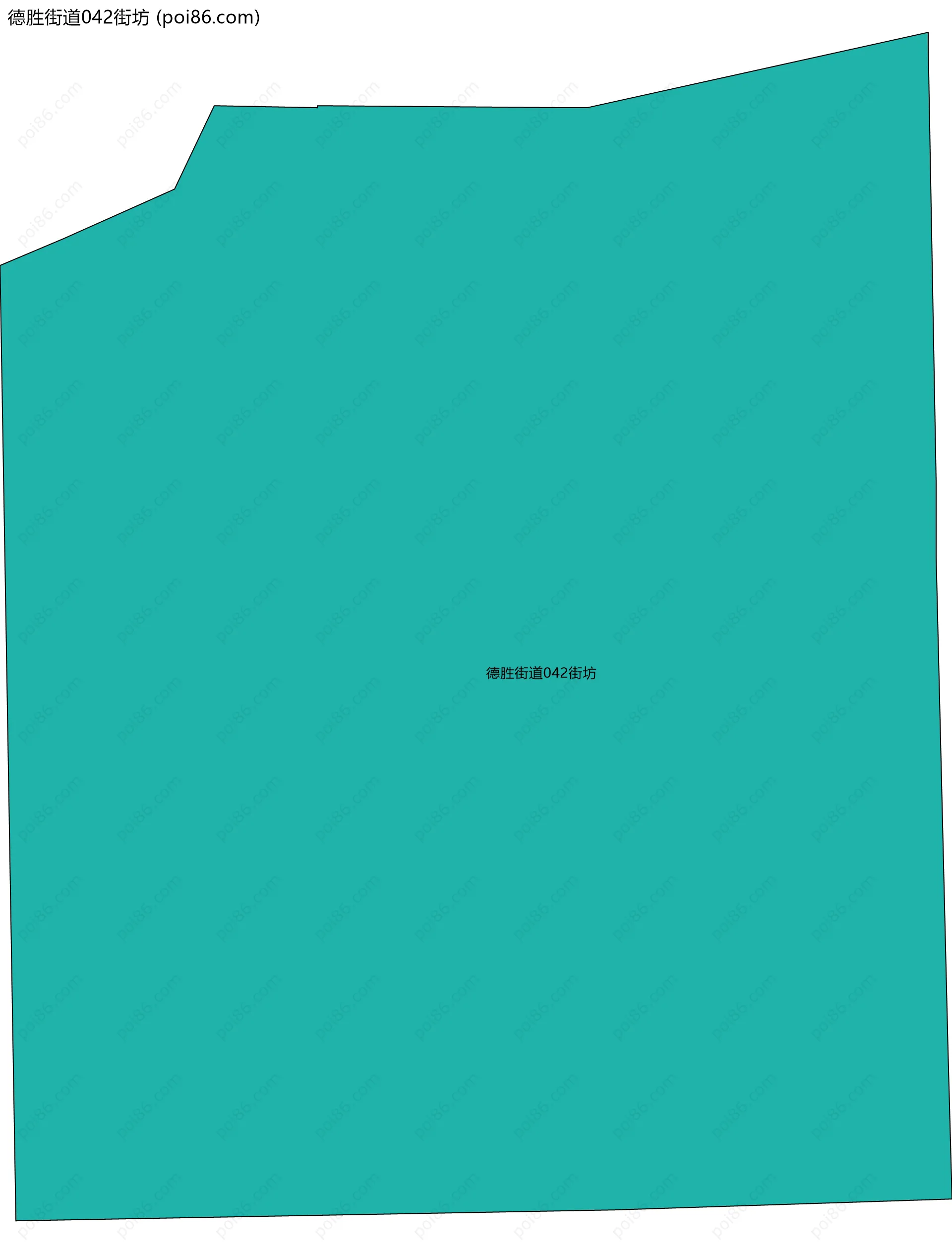 德胜街道042街坊边界地图