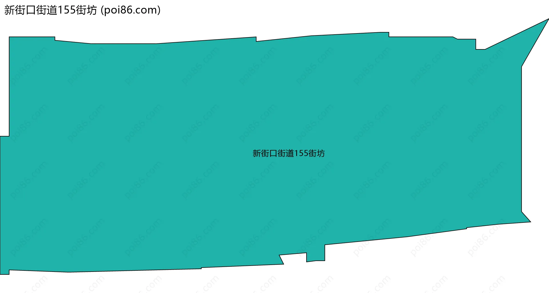 新街口街道155街坊边界地图