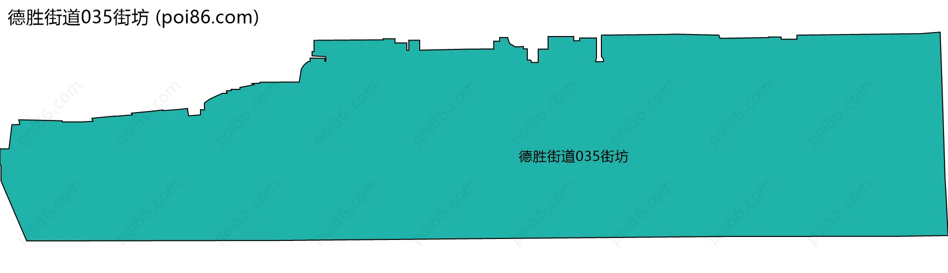 德胜街道035街坊边界地图