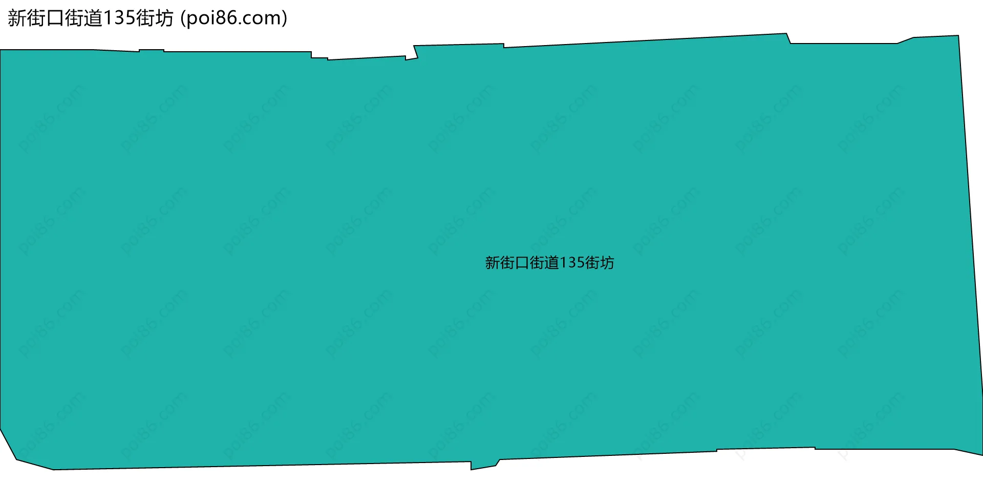新街口街道135街坊边界地图