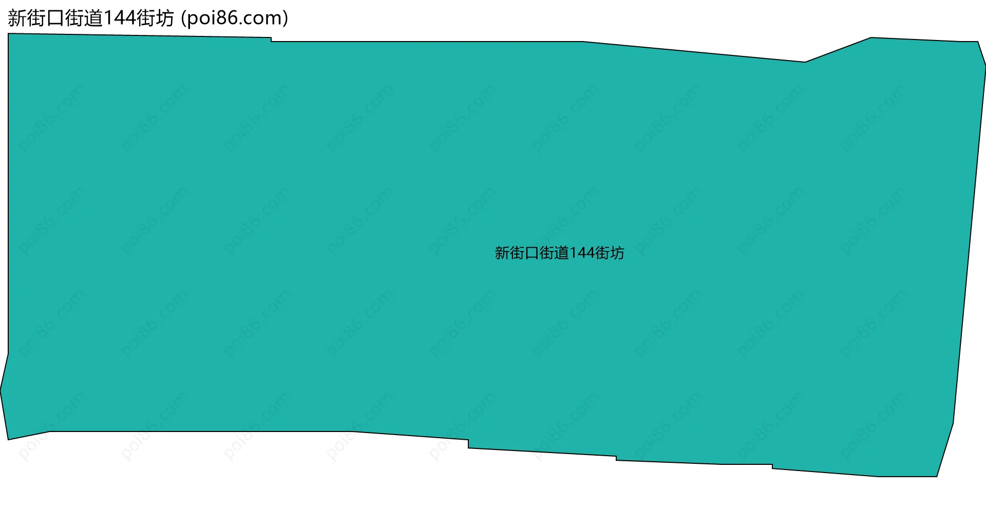 新街口街道144街坊边界地图
