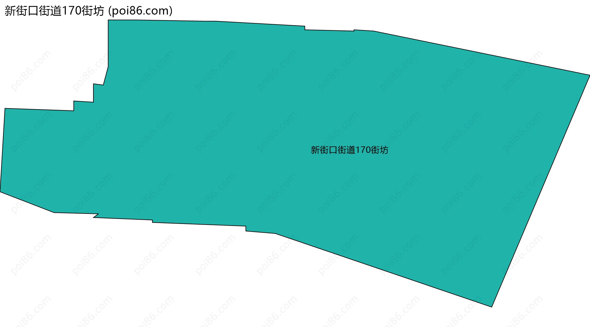 新街口街道170街坊边界地图