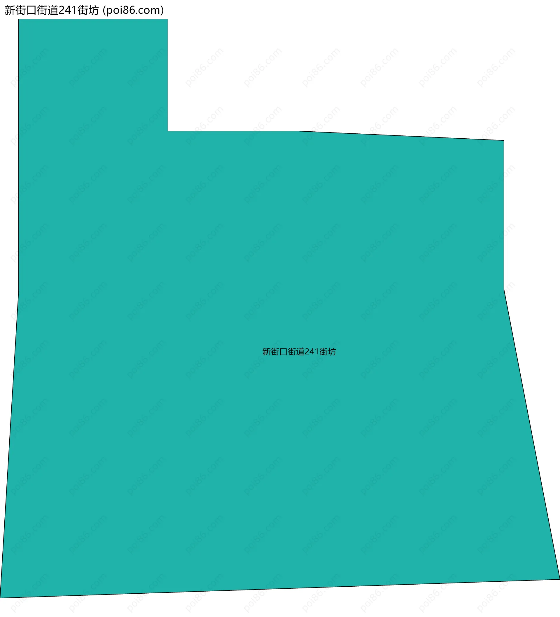 新街口街道241街坊边界地图