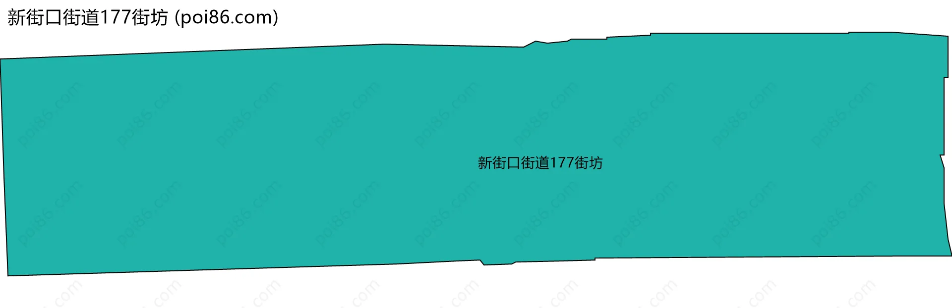 新街口街道177街坊边界地图