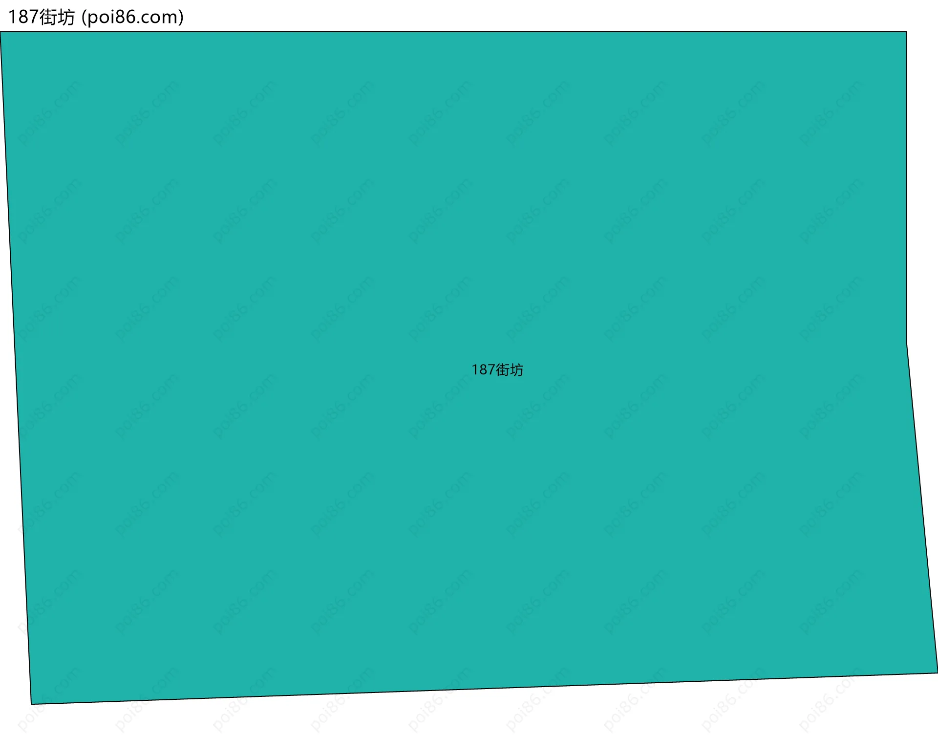 187街坊边界地图