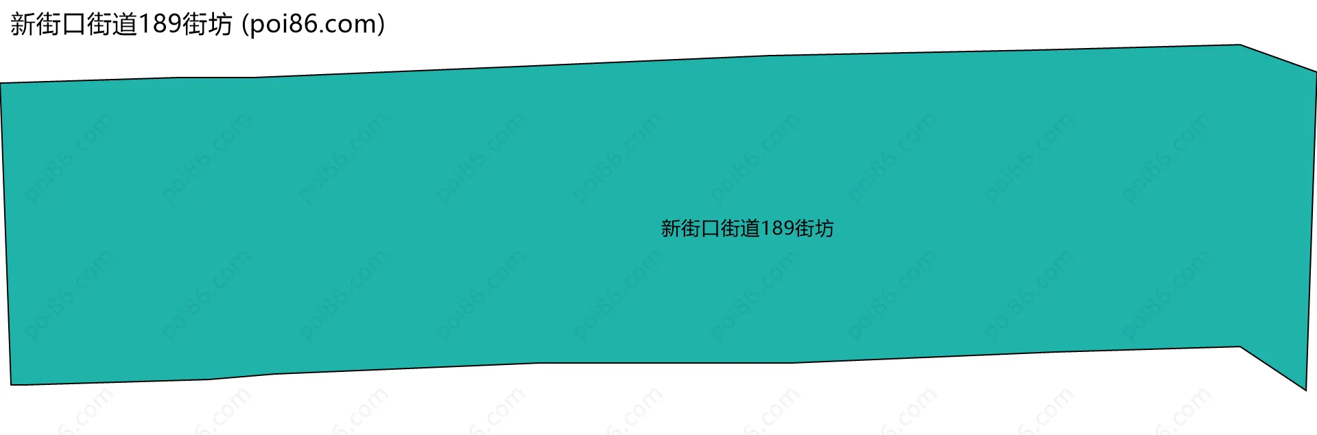 新街口街道189街坊边界地图