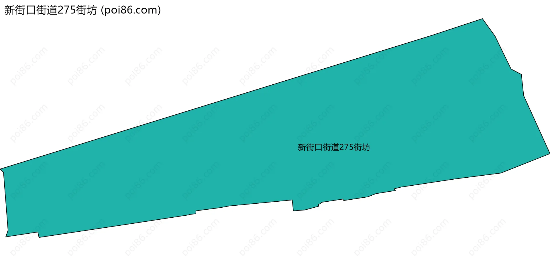 新街口街道275街坊边界地图