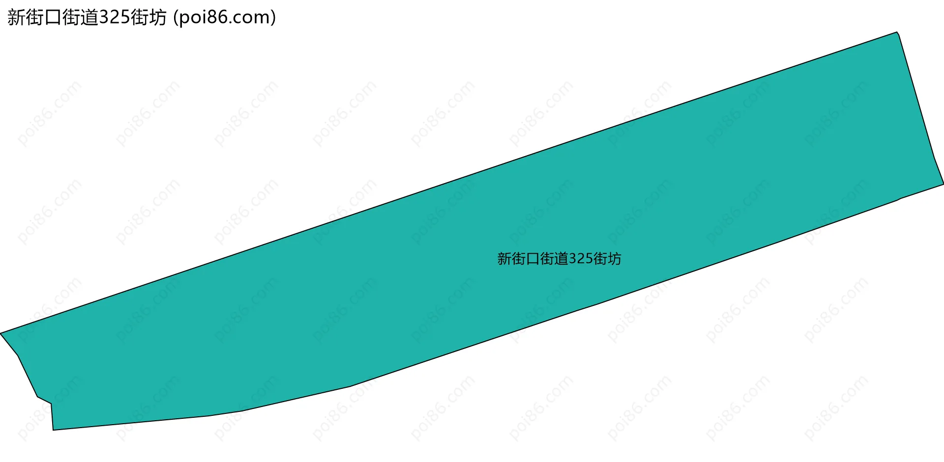 新街口街道325街坊边界地图