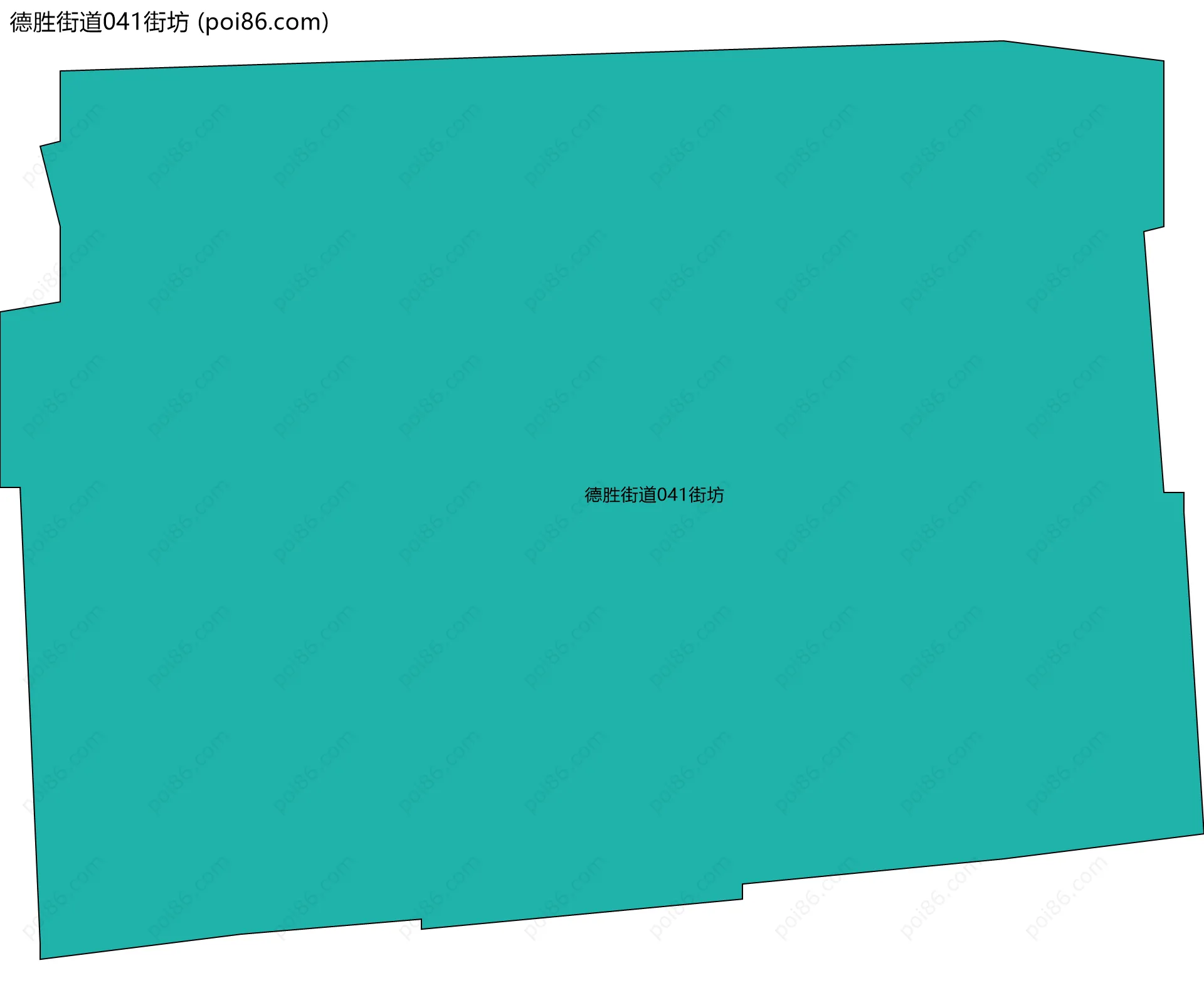 德胜街道041街坊边界地图