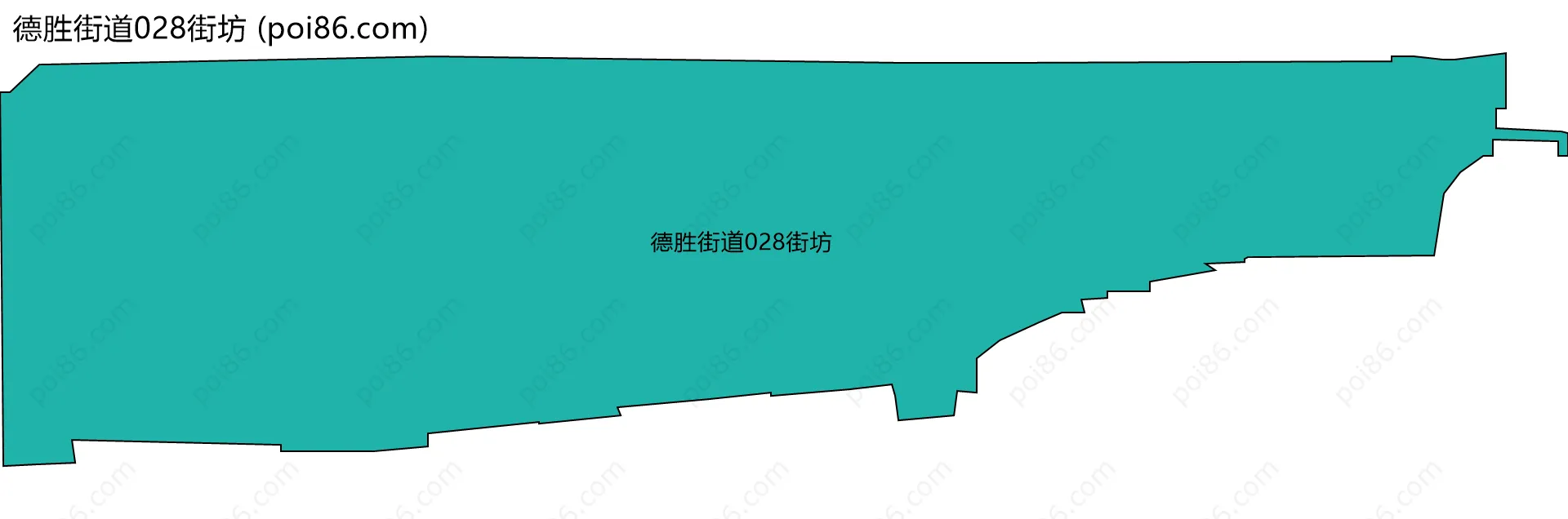 德胜街道028街坊边界地图