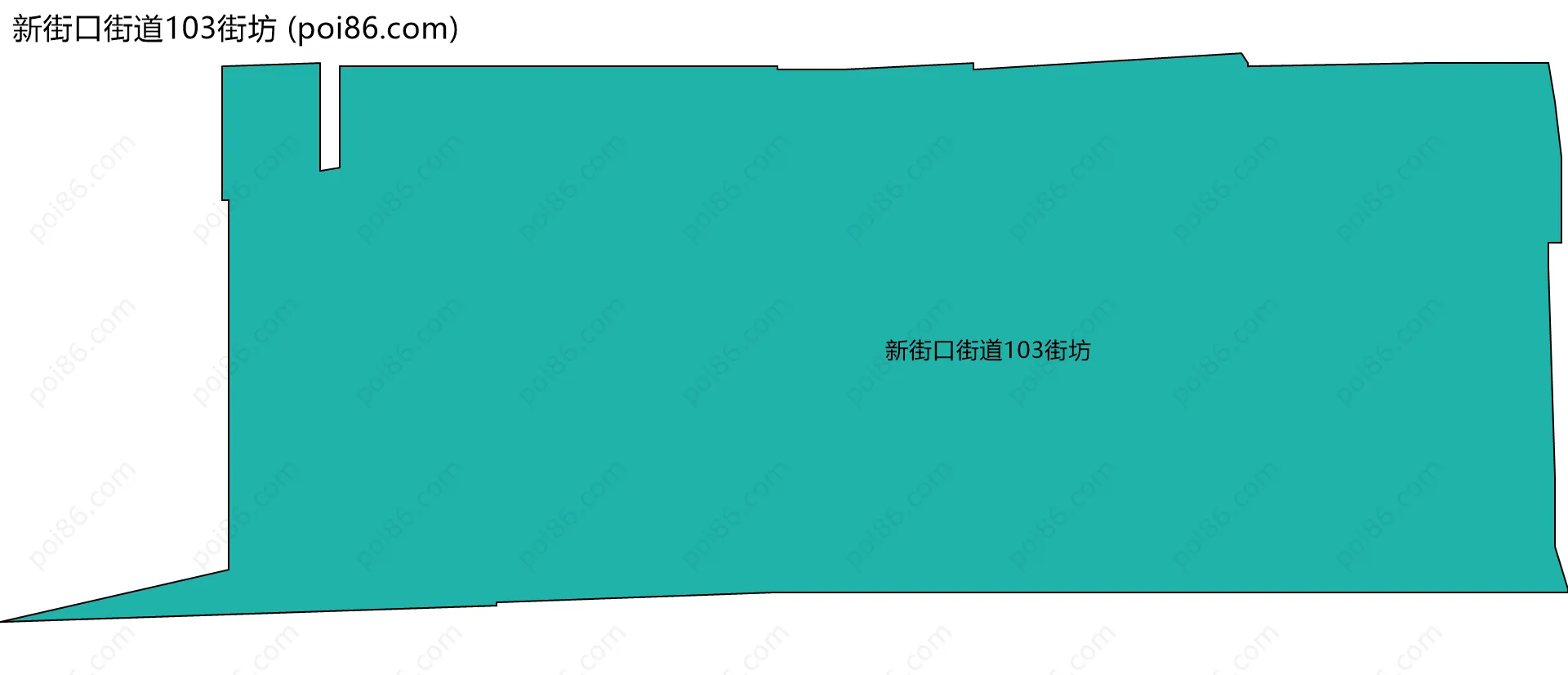 新街口街道103街坊边界地图