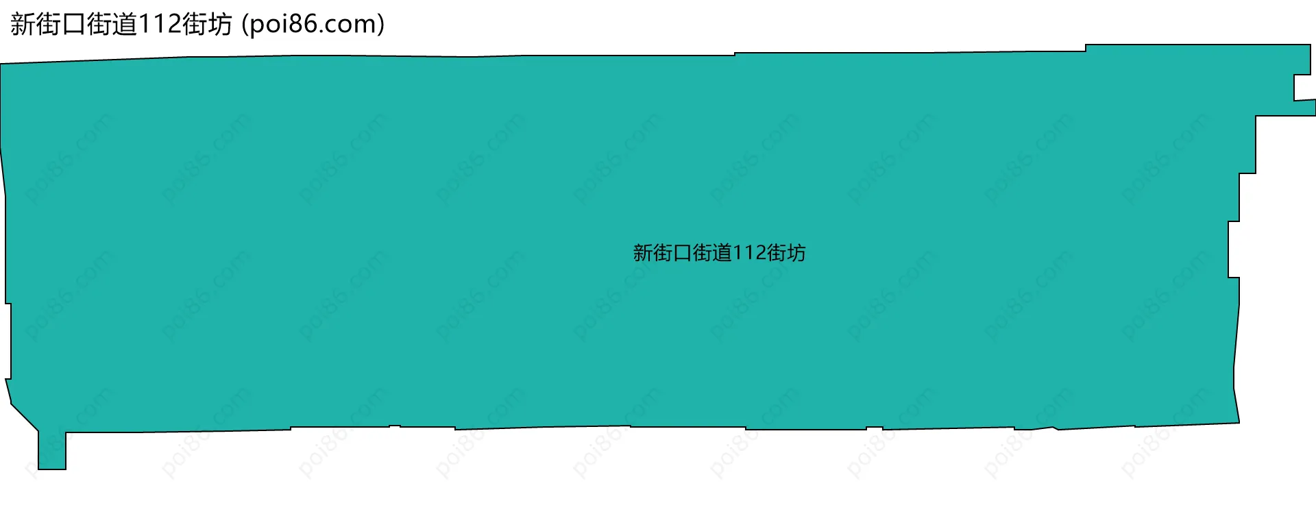 新街口街道112街坊边界地图