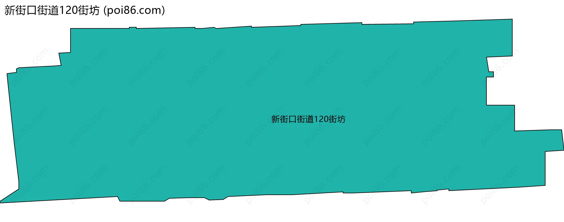 新街口街道120街坊边界地图