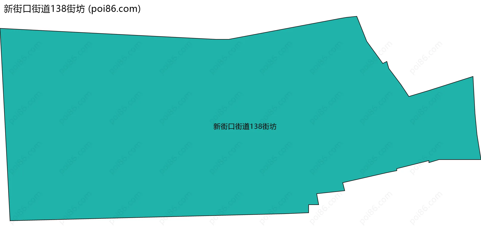 新街口街道138街坊边界地图