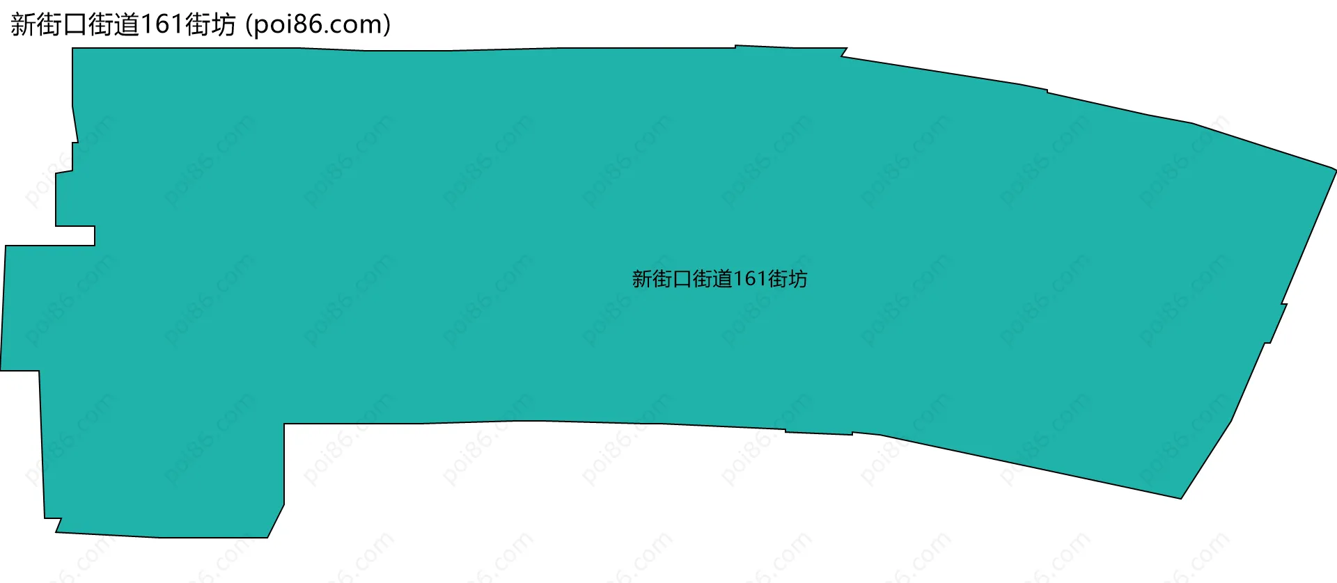 新街口街道161街坊边界地图