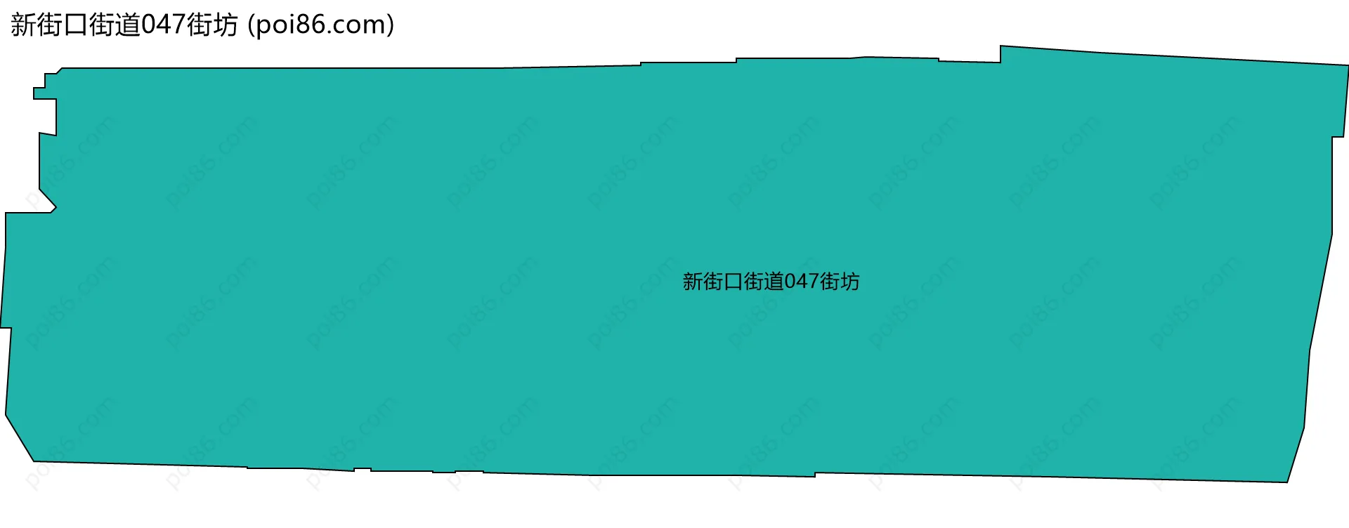 新街口街道047街坊边界地图