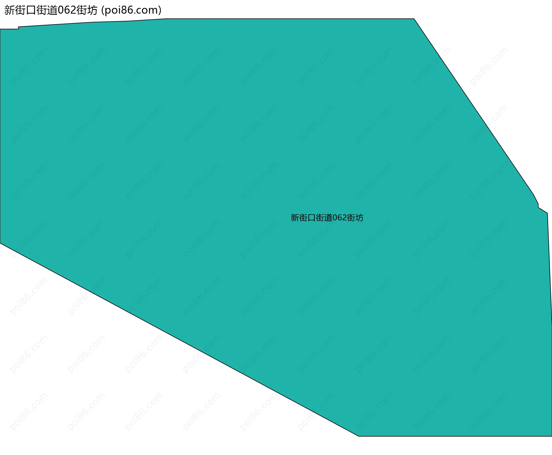 新街口街道062街坊边界地图