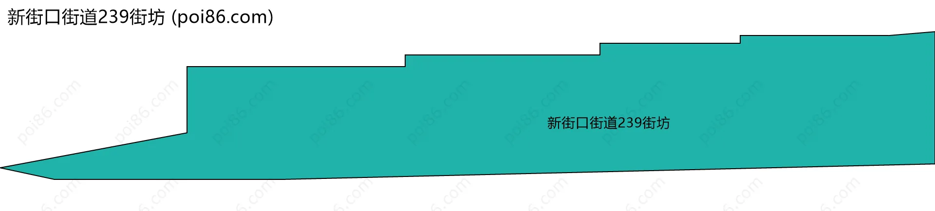 新街口街道239街坊边界地图