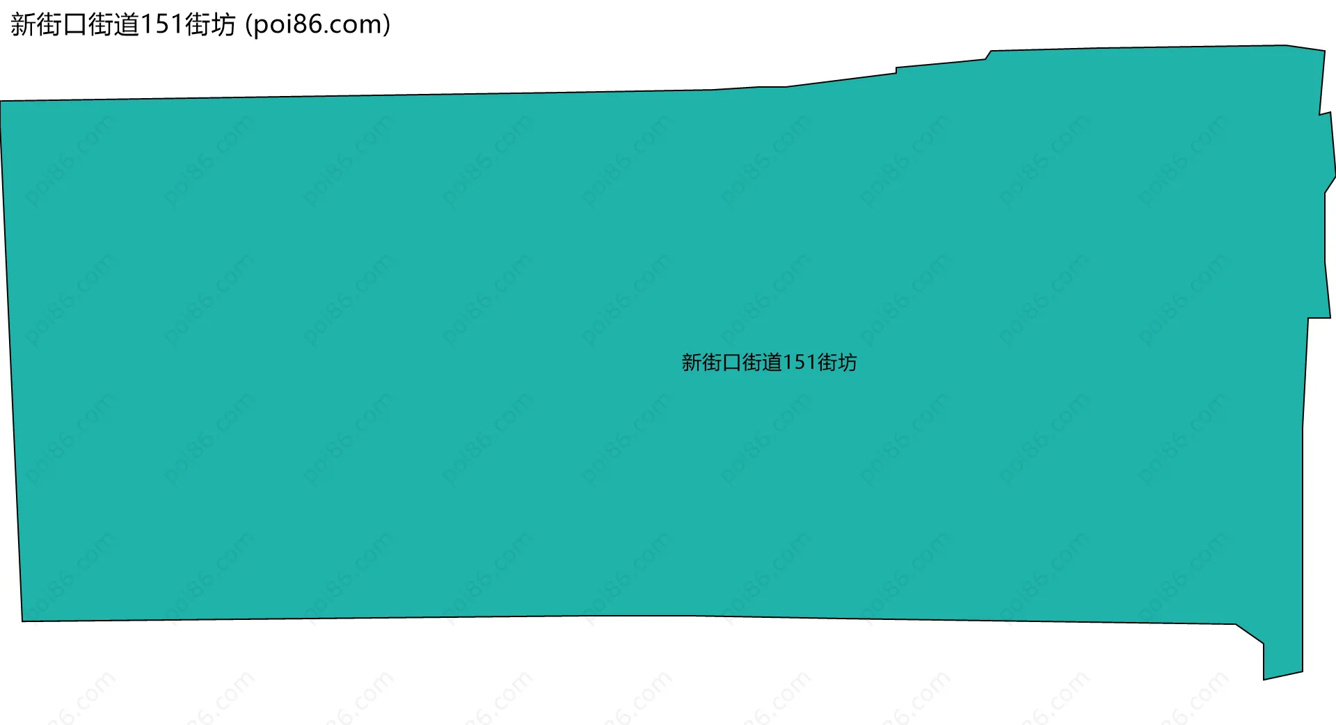 新街口街道151街坊边界地图