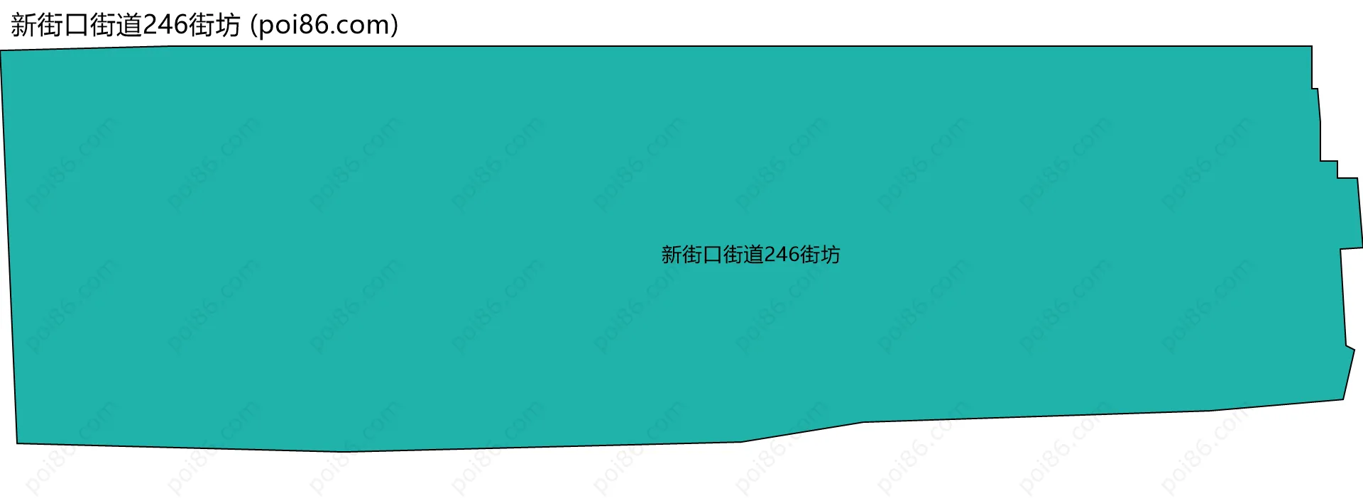 新街口街道246街坊边界地图