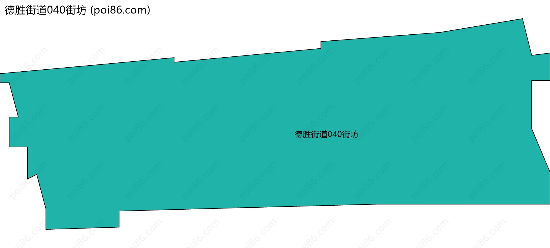 德胜街道040街坊边界地图