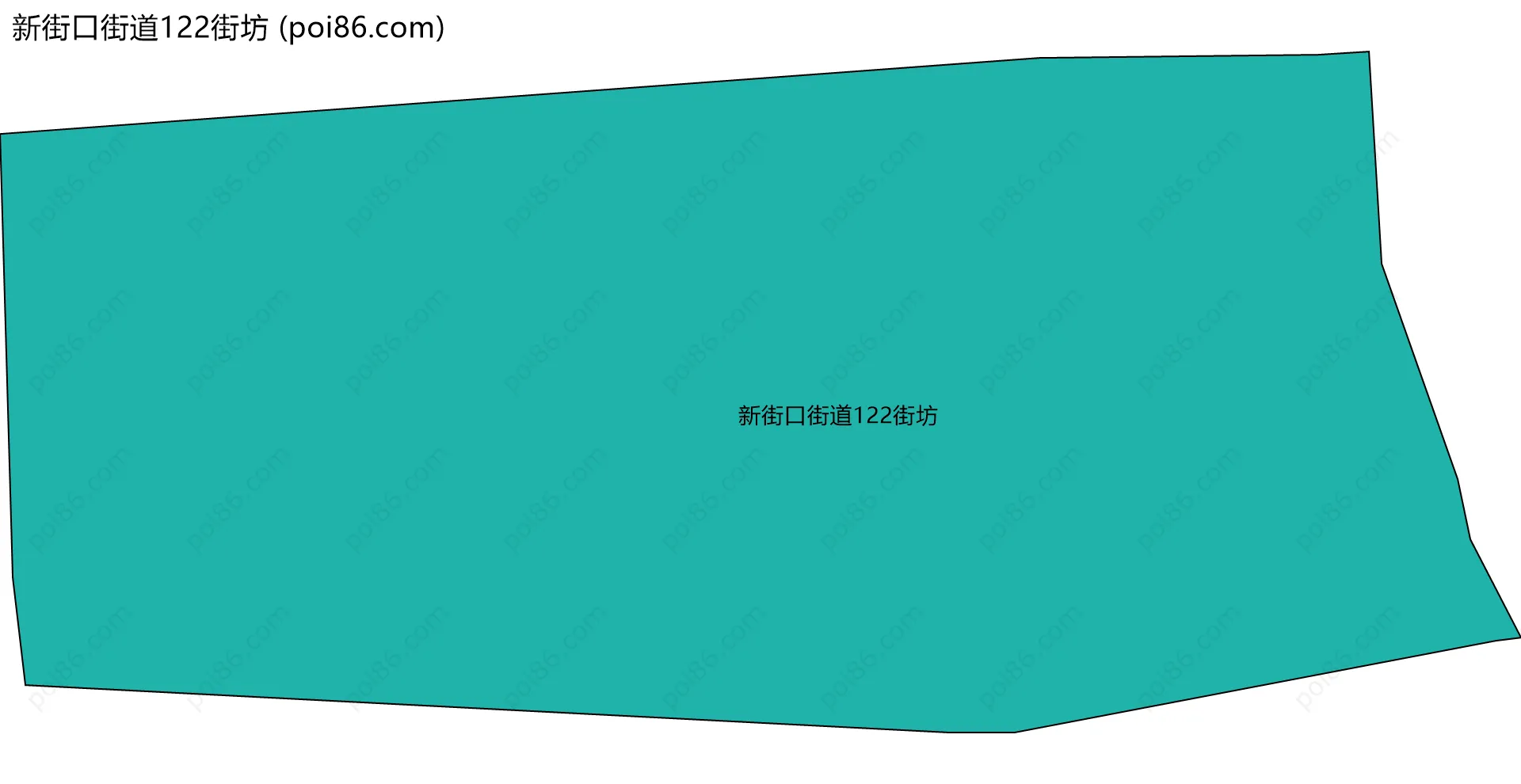 新街口街道122街坊边界地图