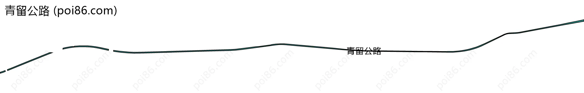 青留公路边界地图