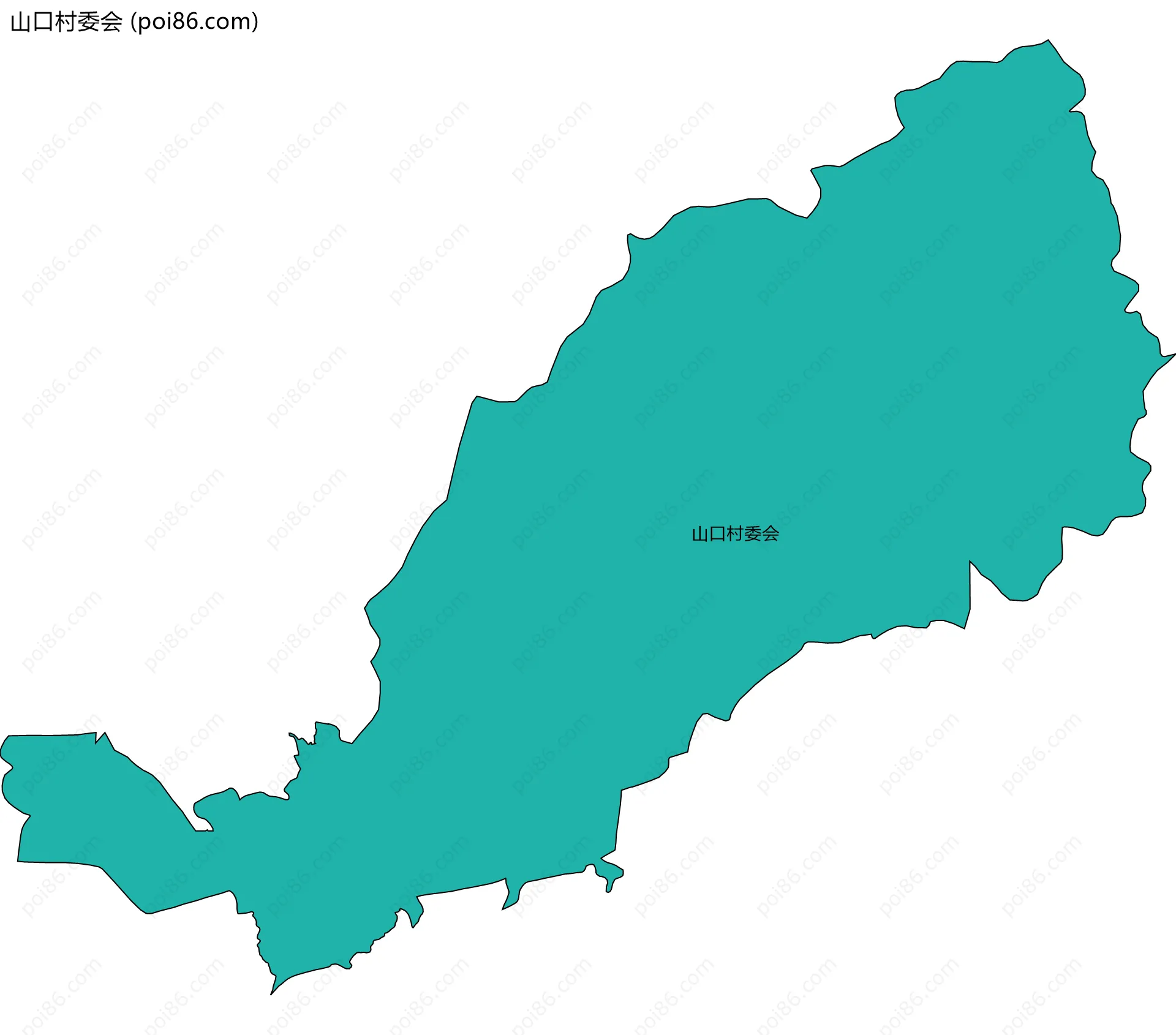 山口村委会边界地图