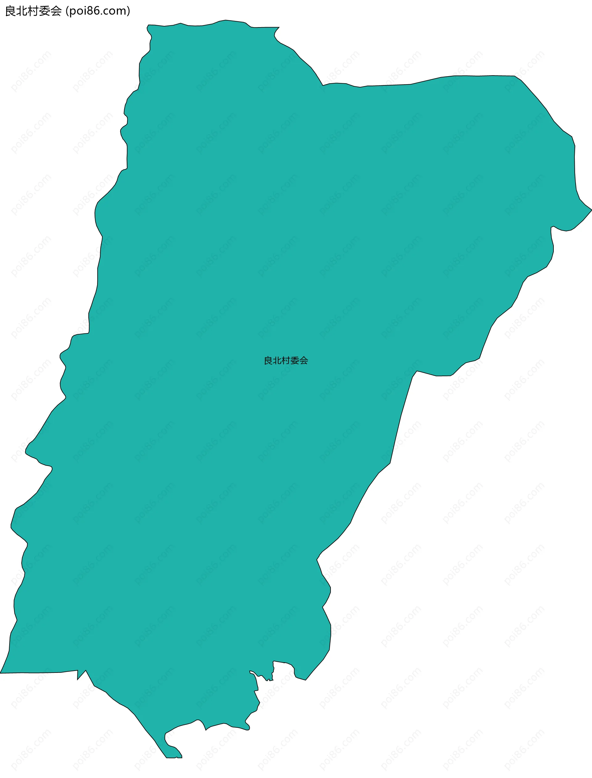 良北村委会边界地图