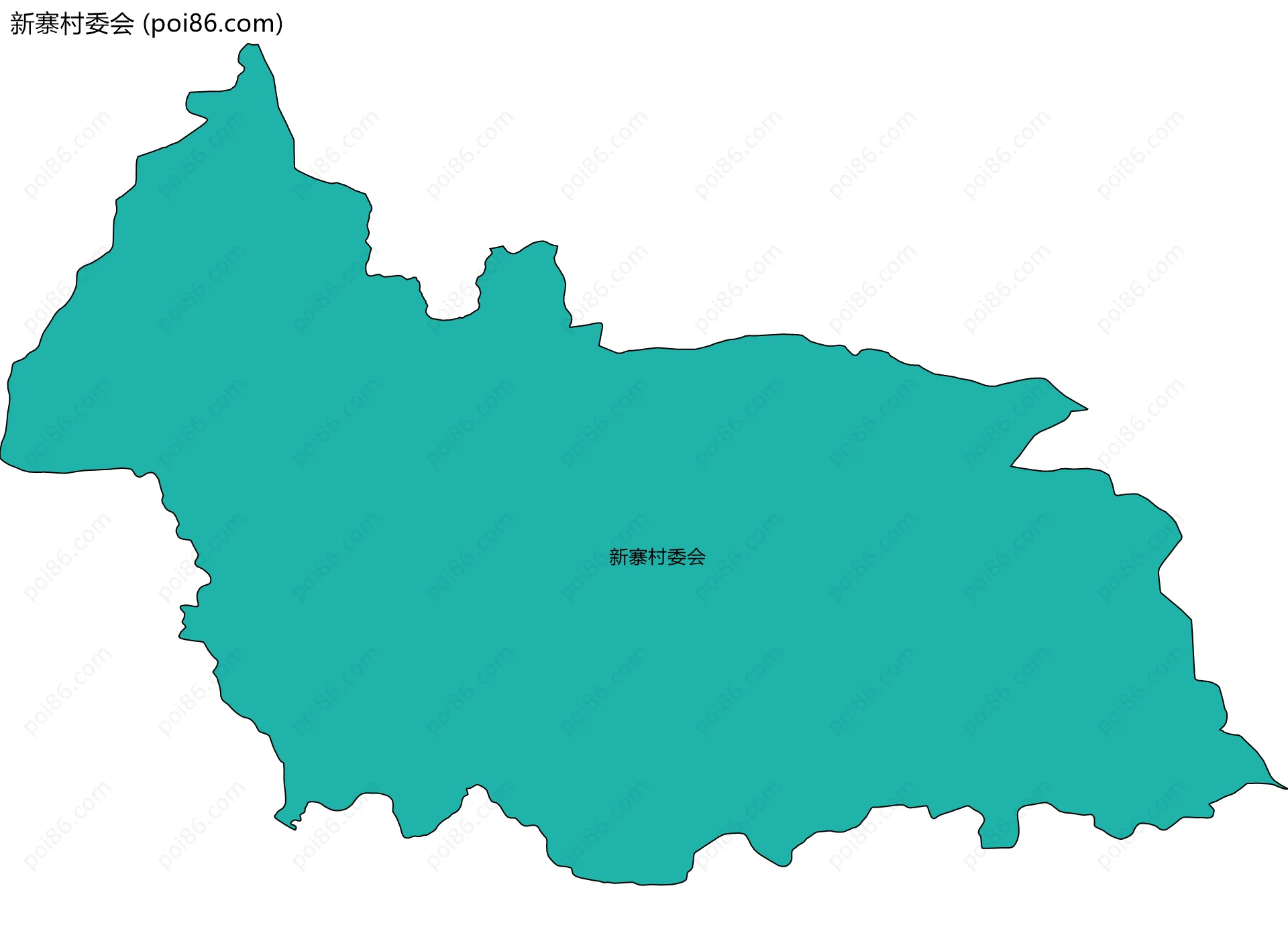 新寨村委会边界地图