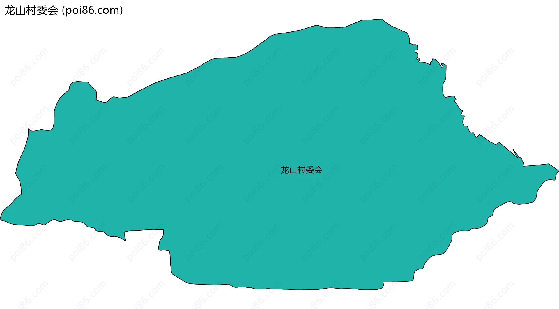 龙山村委会边界地图