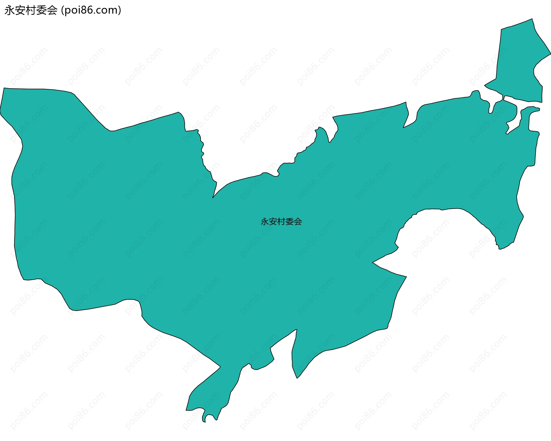 永安村委会边界地图