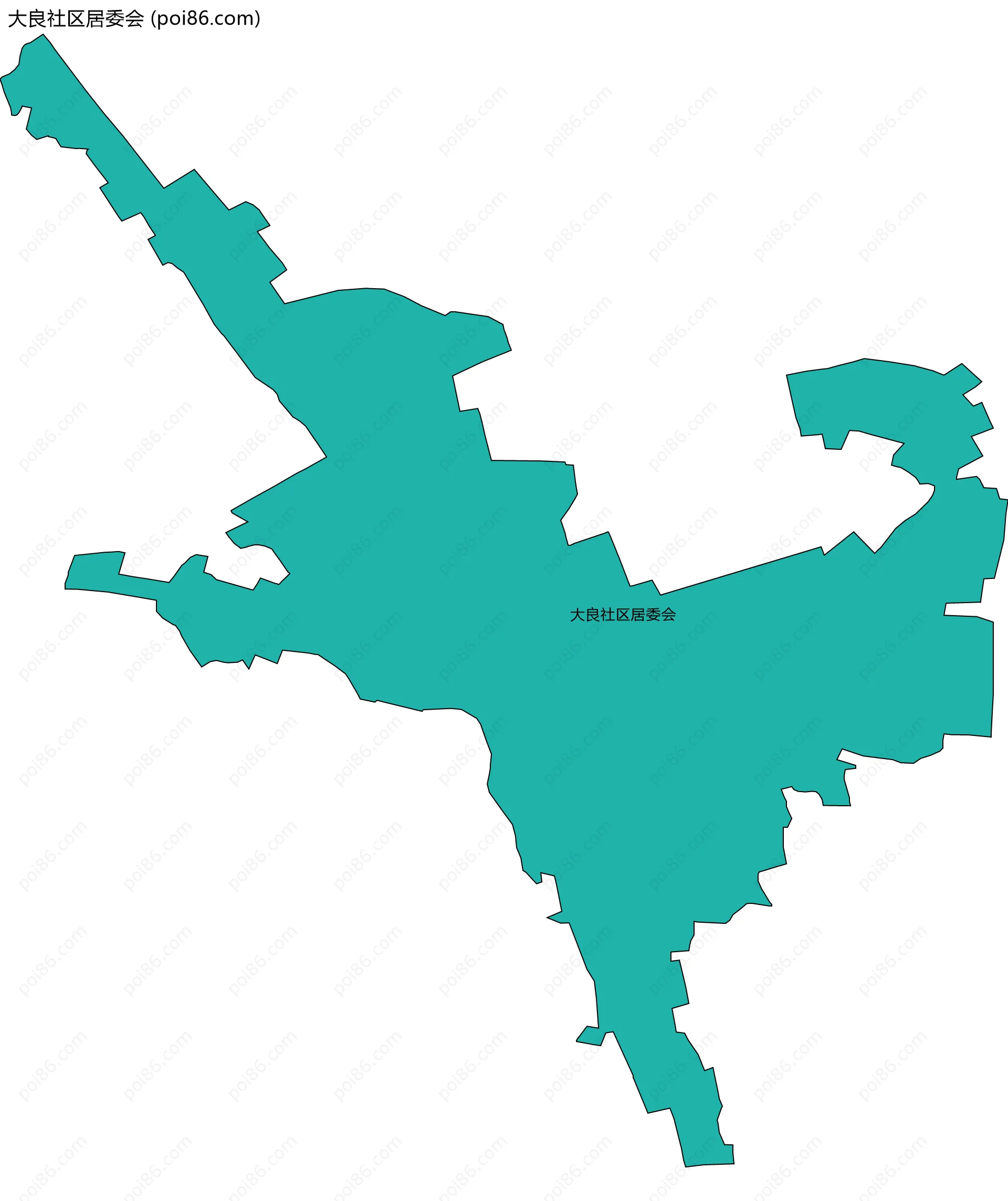 大良社区居委会边界地图