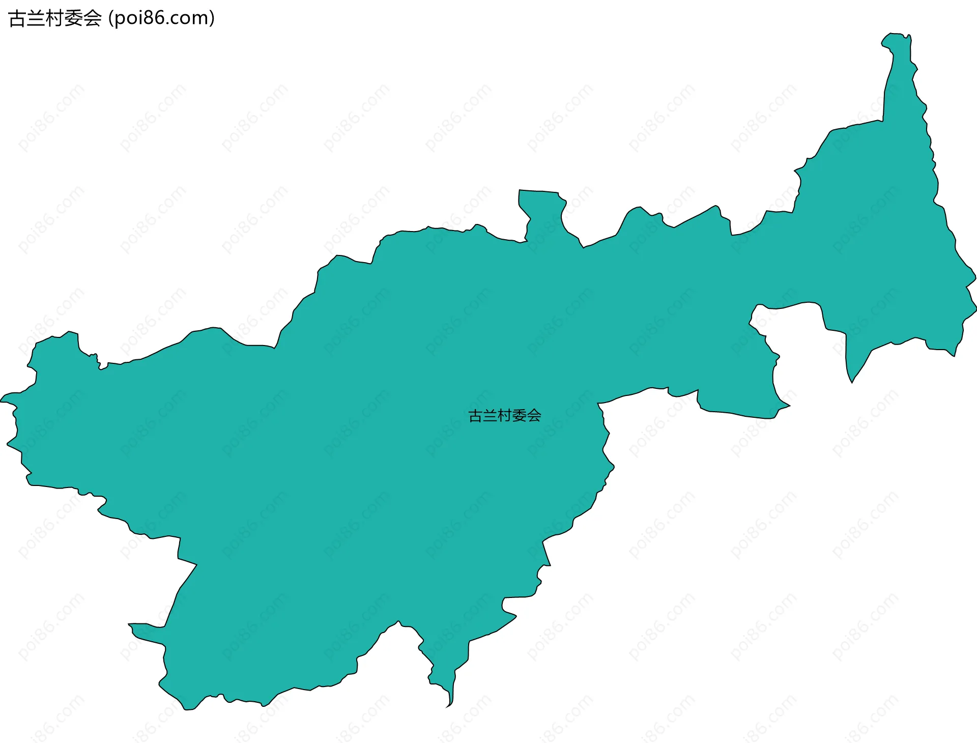 古兰村委会边界地图