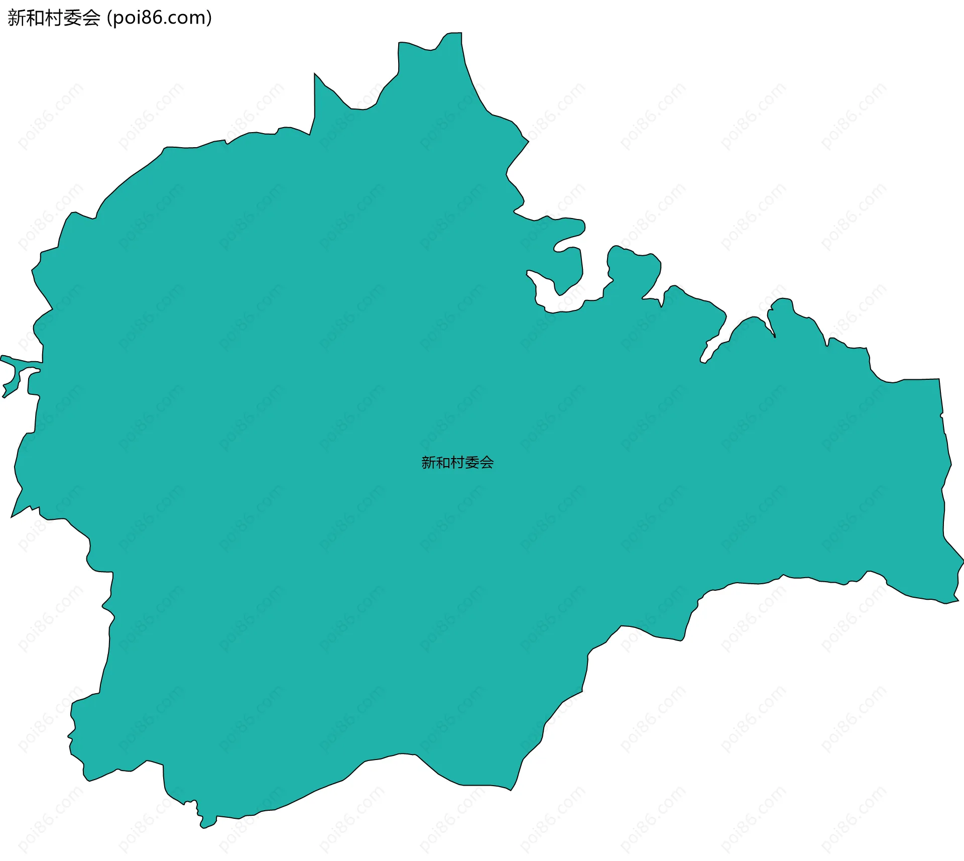 新和村委会边界地图