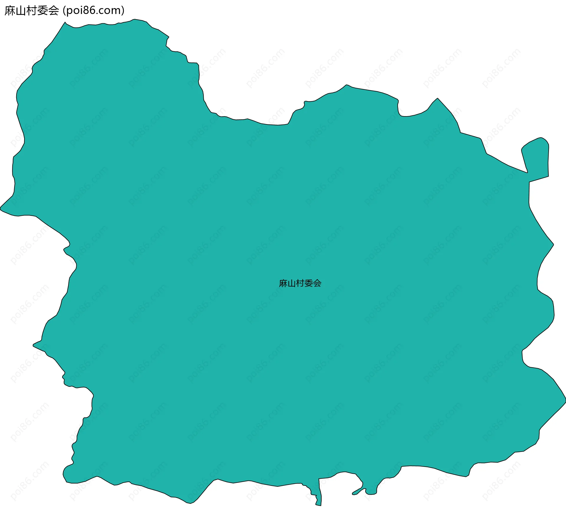 麻山村委会边界地图