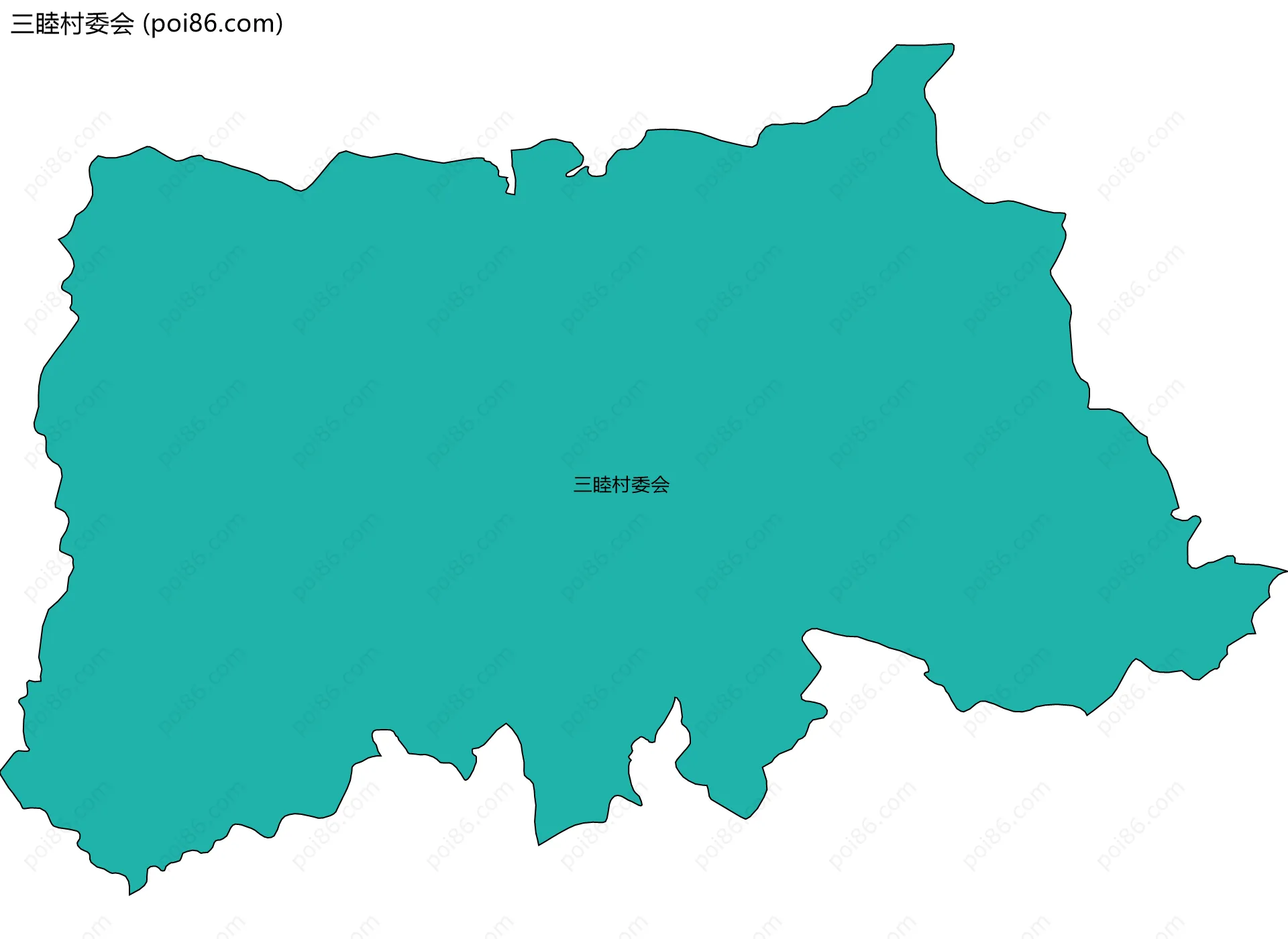 三睦村委会边界地图