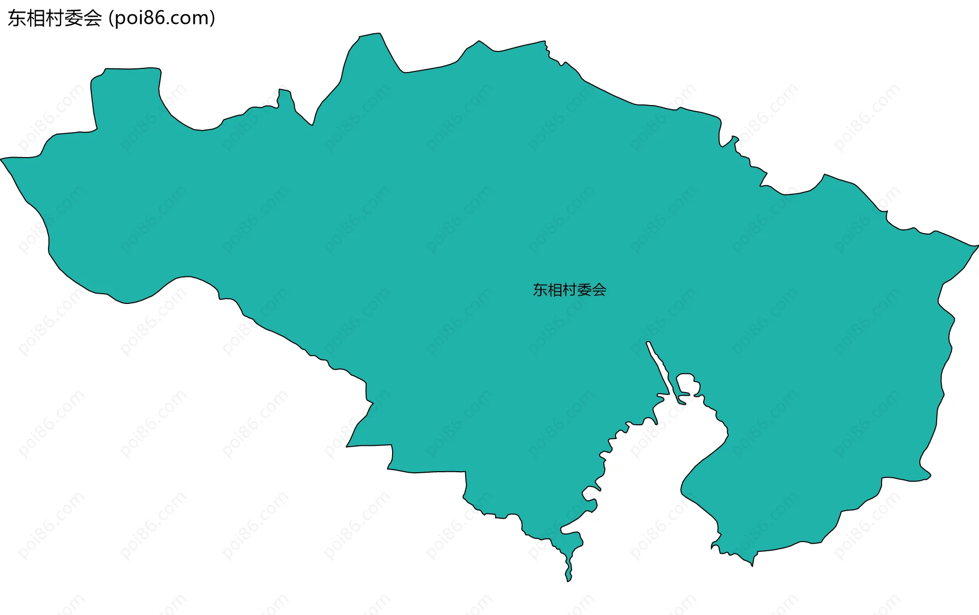 东相村委会边界地图