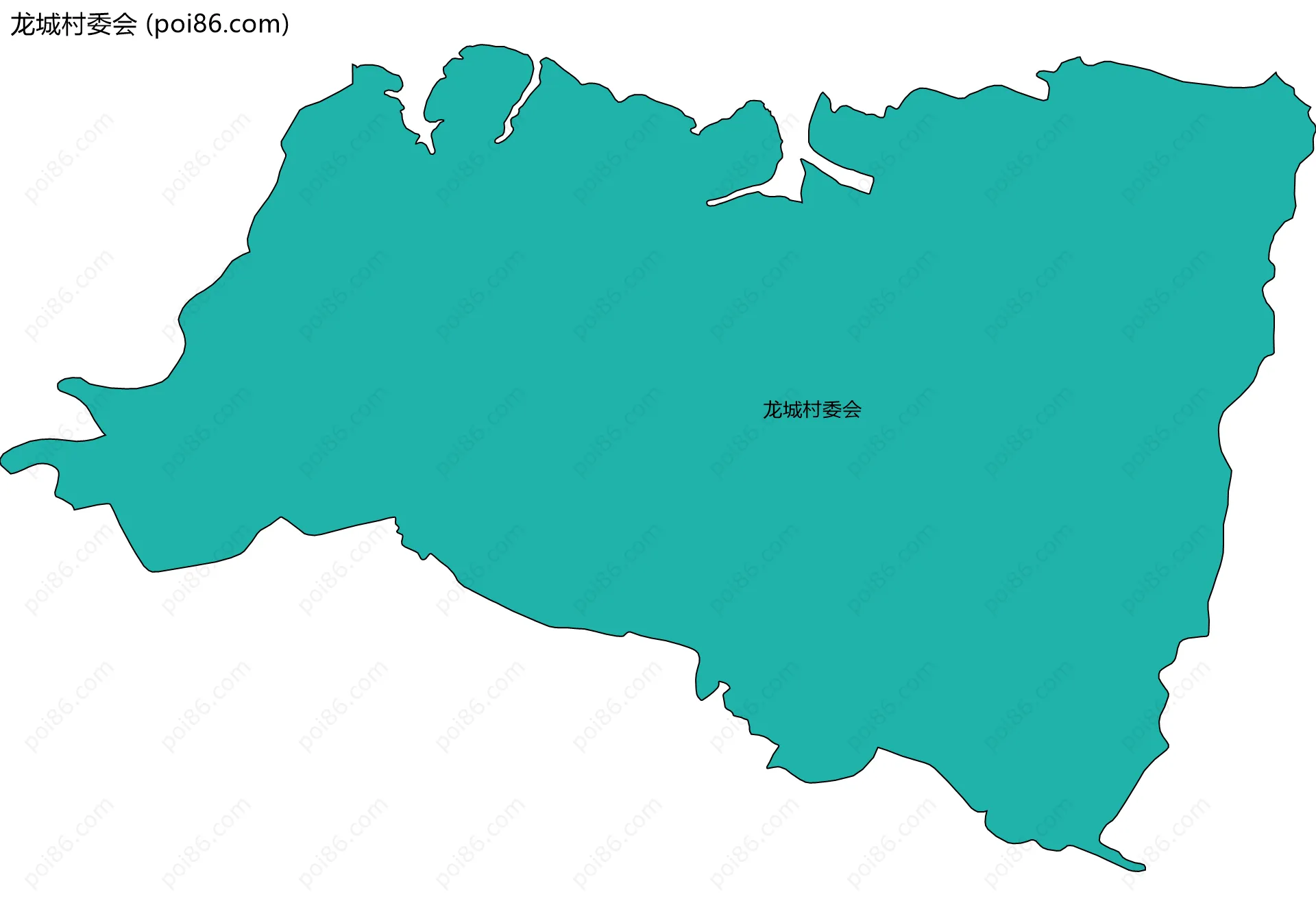 龙城村委会边界地图