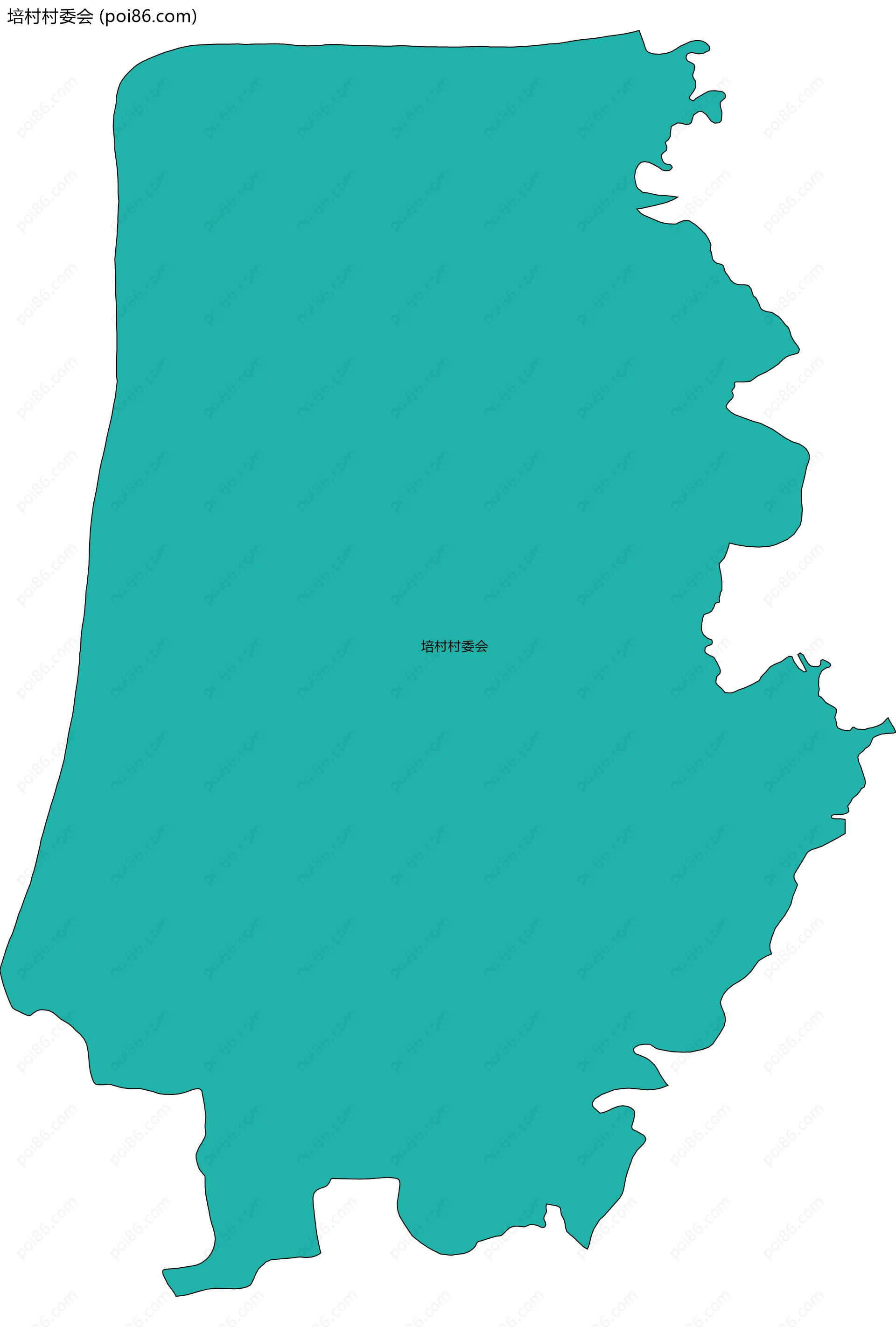 培村村委会边界地图