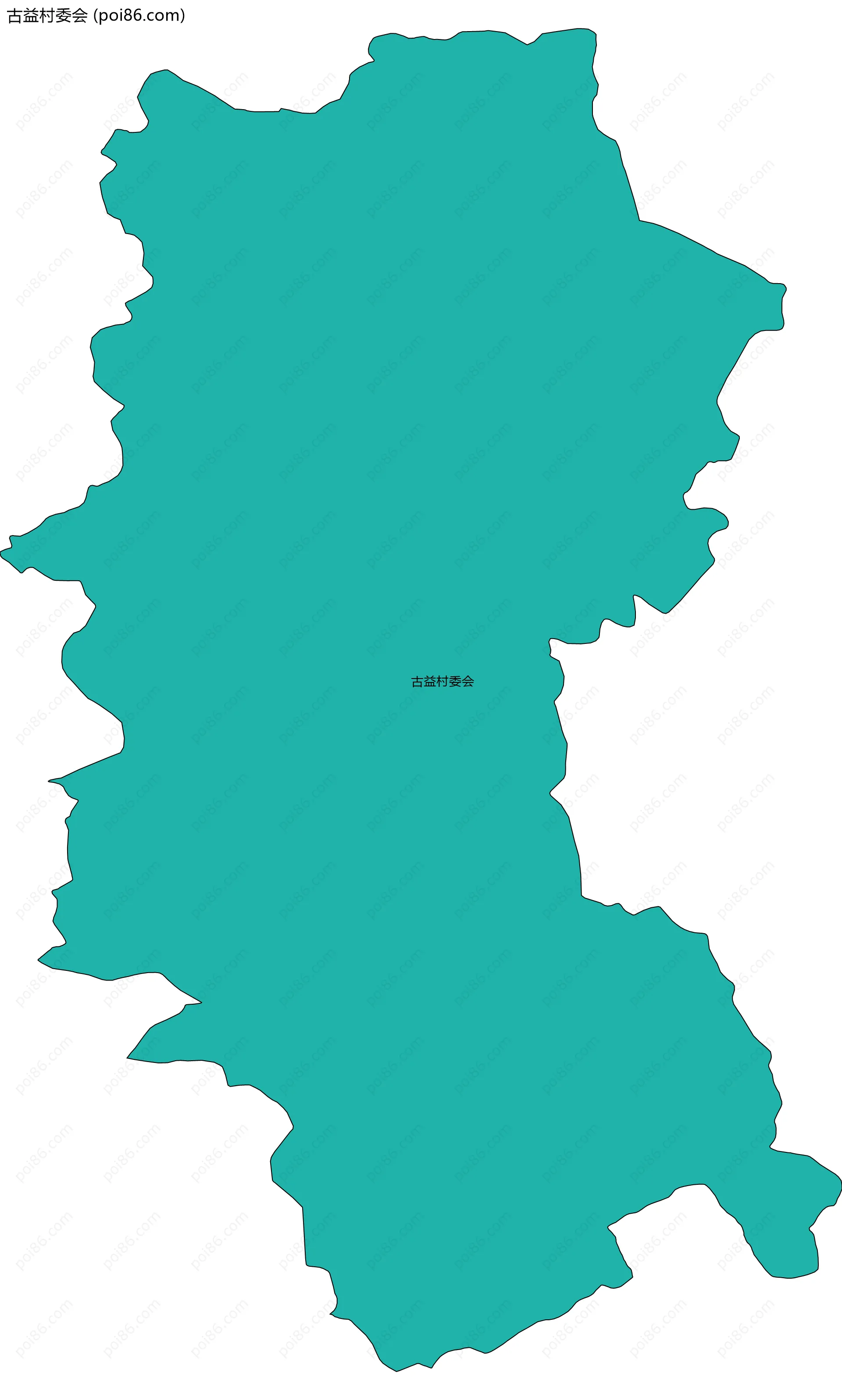 古益村委会边界地图